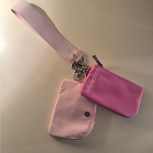 Lululemon Pink Wristlet Set